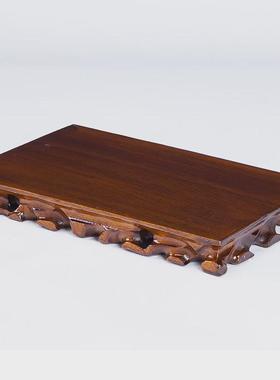 长方形实木根雕底座奇石佛像铜器银器玉器古玩工艺品摆件木头底托