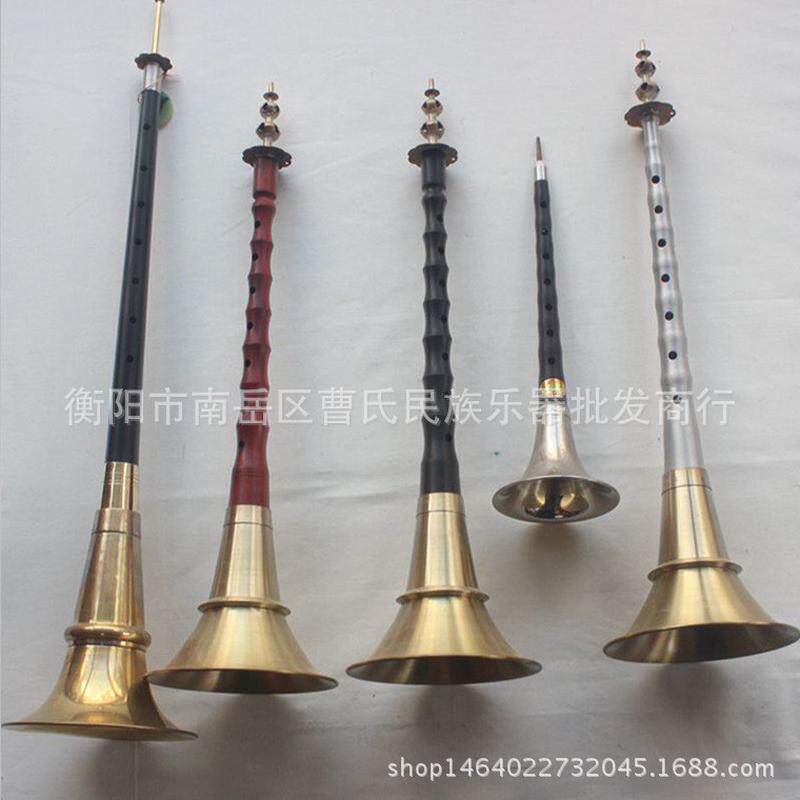 专业演奏级黑檀木乌木九孔锁呐A调花鼓剧祁剧吹奏乐器夏烈炎