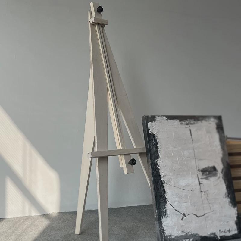 kt中古仓书报架架展示架画架极简实木架功能海报板拆装广告架