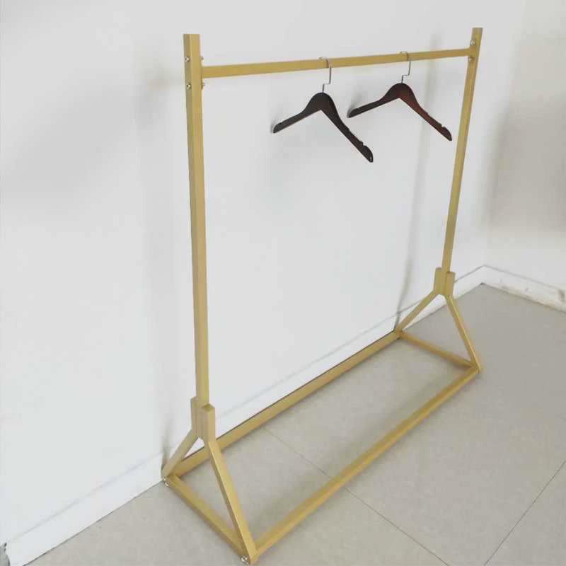 挂铁艺服装架展示架落地式婚纱陈列架服装店货架侧欧式龙门衣架