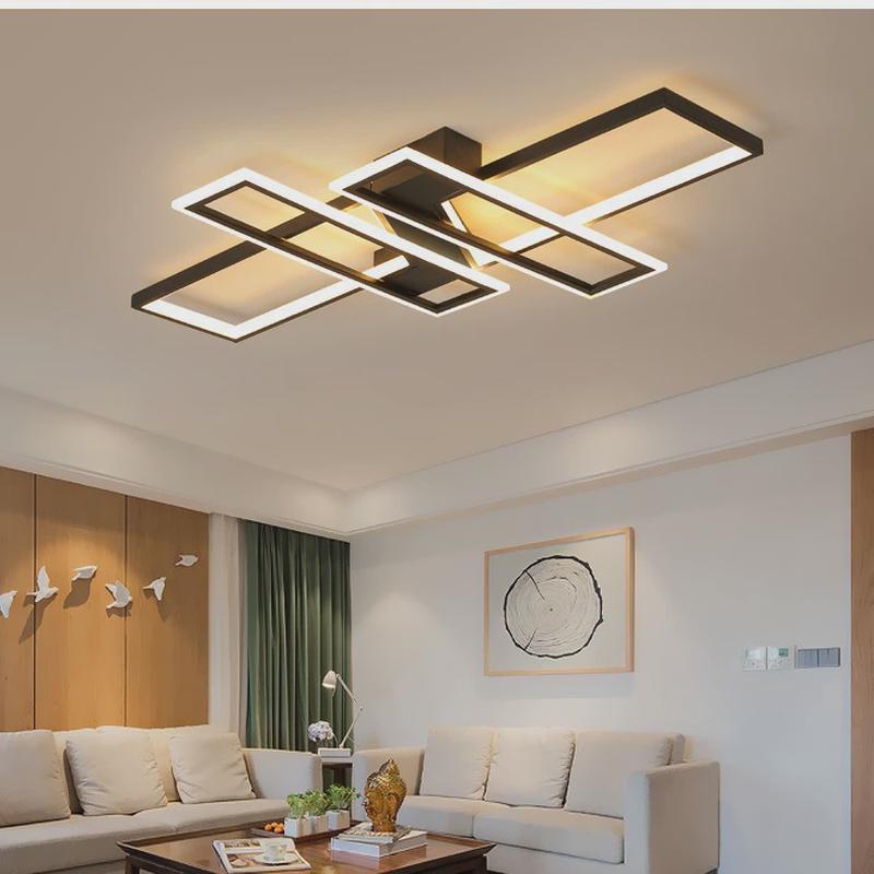 北欧长方形客厅灯简约现代大气家用卧室灯创意led吸顶灯灯饰