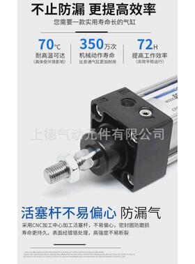si/sai标准气缸强大推力si32/40/50/63/80/100×25/50/75/100/125