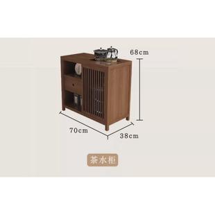 现代简约实木大板接待泡茶桌子家用客厅办公室原木猫洞茶台茶桌椅