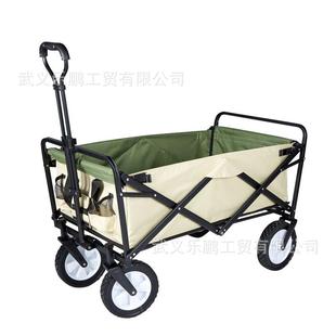 户外车小推车可折叠便携露营营地摆摊8寸购物买菜家用拉货小推车