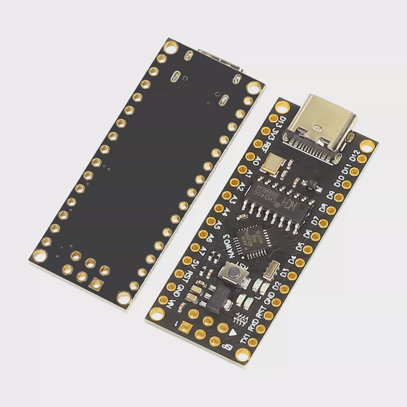 for-沉 nano v3.0 atmega328p arduino金底板 正品芯片 typec新款