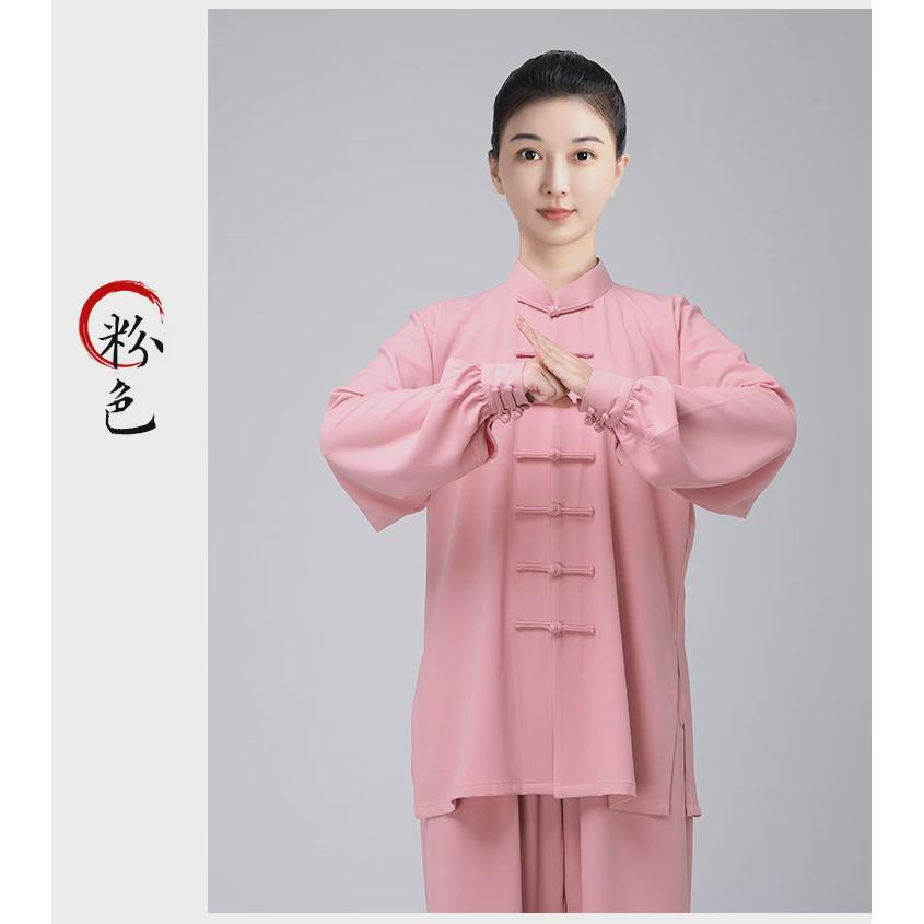 太极服女款新款2024高端表演八段锦太极拳练功服男弹力套装春夏季图片