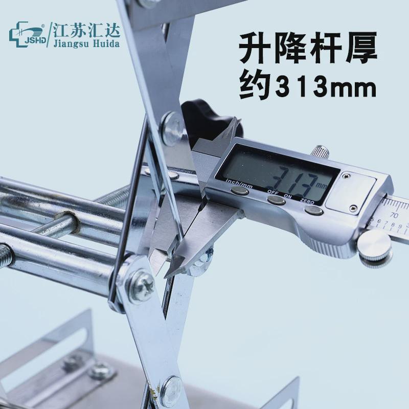 实验室升降台15*15cm加厚304不锈钢微型手动升降台水平仪支撑架