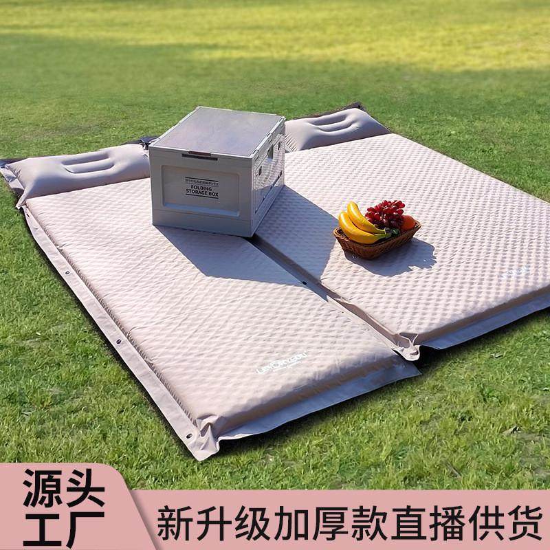 户外露营防潮垫子加宽加厚自动充气床野外公园帐篷睡觉床垫多人地