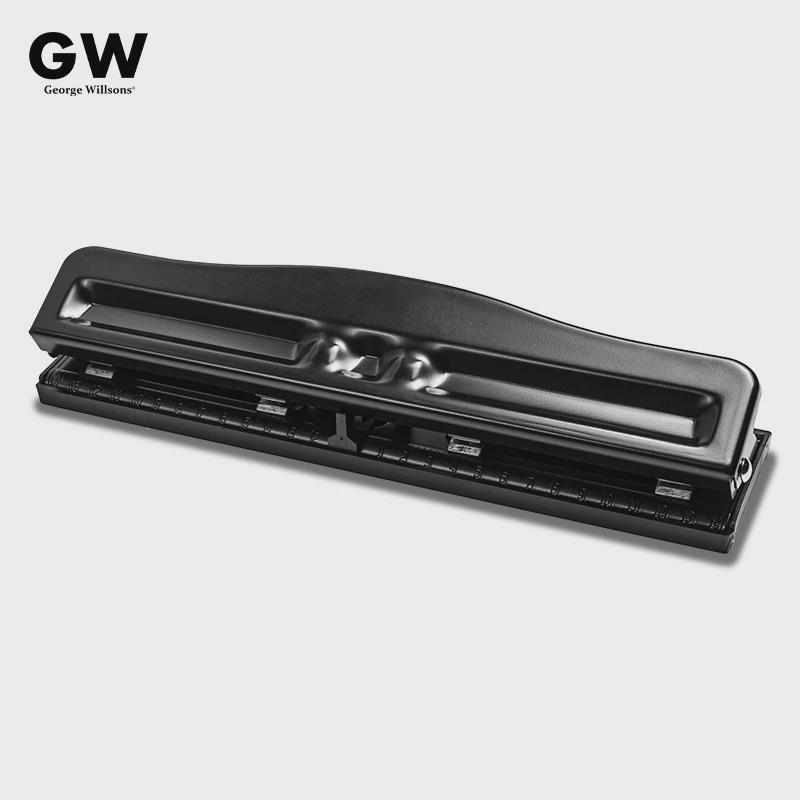 4孔打孔器手动资料打洞器可调节文件纸张活页本纸圆环装订打孔机