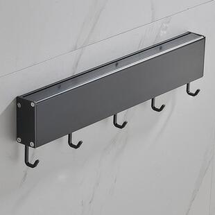 多功能置物架卫生间洗手台镜前架子壁挂加厚浴室带钩收纳架太空铝