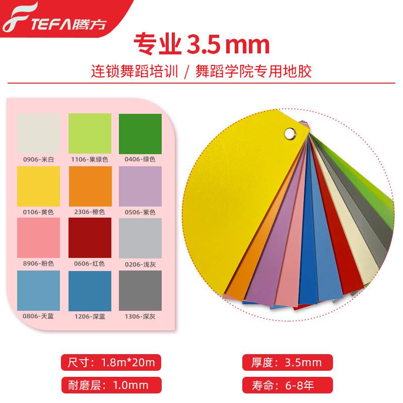 舞蹈地胶中国民族芭蕾舞蹈房塑胶地板加厚耐磨教室pvc高弹地板胶