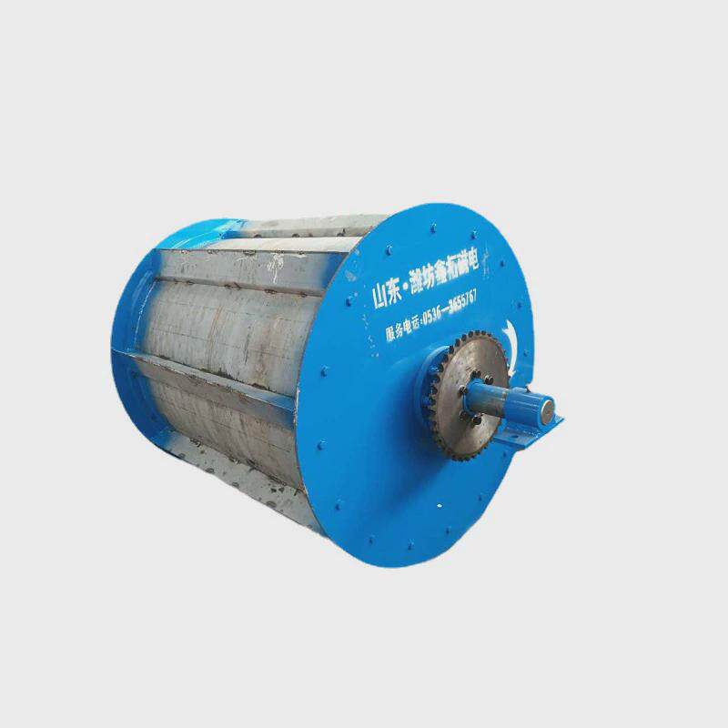 厂家直供永磁滚筒吸力磁全磁油冷式滚筒安装方便选矿用半强磁滚筒