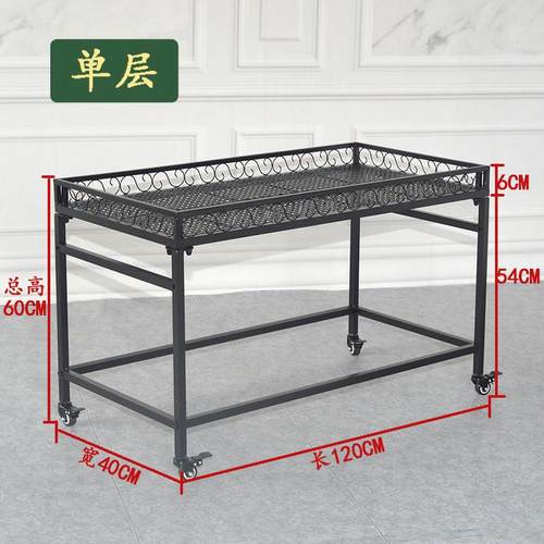 批发阳台植物花架置物架带飘窗台挂灯多层多肉落地可移动室内轮子