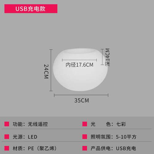 户外太阳能草坪灯景观花园灯创意庭院装饰氛围LED发光花盆装饰灯
