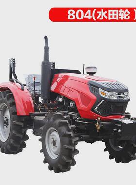 四轮拖拉机504/704/804农用果园低矮大棚王四驱柴油多功能耕地机
