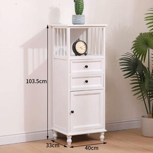 实木收纳柜客厅靠墙置物架抽屉式储物柜卧室卫生间缝隙窄柜子迷你