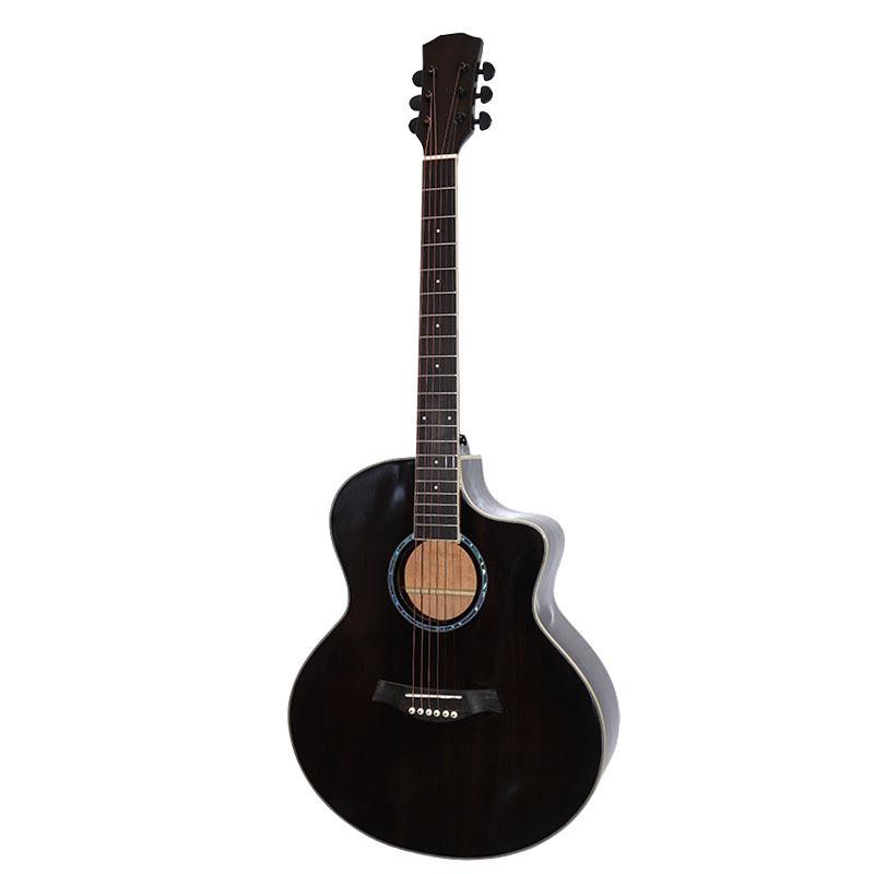 吉他民谣吉他沙比利直供41寸云杉工厂擦色抛光亮光面单jf桶guitar