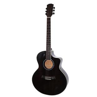 吉他民谣吉他工厂直供41寸云杉沙比利擦色抛光亮光面单JF桶Guitar