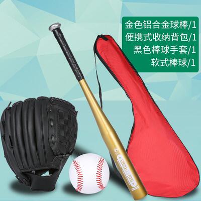 棒球棒套装儿童全套手套棒球四件套小学生垒球棒球棍手套棒球棒