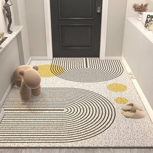 入户门地垫高级感北欧简约丝圈防滑地垫进门门口耐脏可剪裁地垫