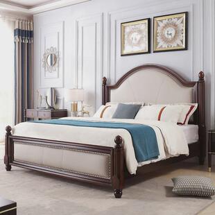 家具轻奢实木床全实木一米八的双人床主卧江西赣州美式厂家直销床