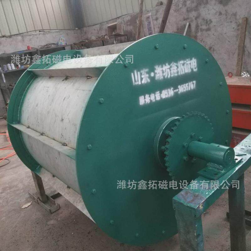 式现货废钢破碎干式磁选机滚筒上吸厂家磁选机废钢铜渣金属分离机