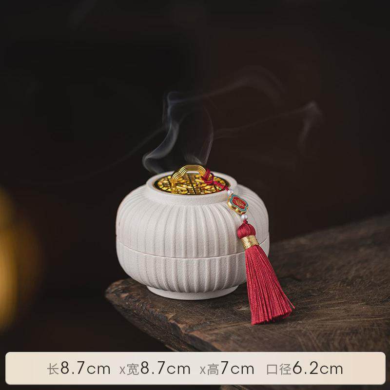 创意陶瓷灯笼香炉家用室内新婚婚庆檀香熏香炉盘香线香结婚香薰炉,家居饰品,香薰炉,淘宝优惠券,粉丝福利购,淘宝优惠卷