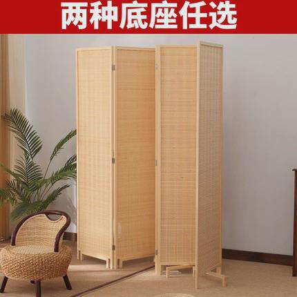 客厅办公室移动玄关卧室家用入户隔新品新中式竹编实木可折叠屏风