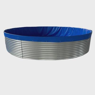 按需设计定制加厚高密度养殖镀锌板鱼池大规模鱼虾繁育饲养鱼池