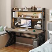 电脑桌家用组合洞洞板学习小户型桌子卧室书桌书架一 办公桌台式