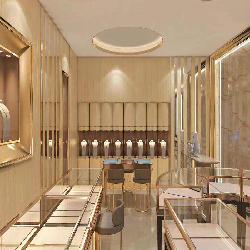 整店定制木质展示柜古董珠宝店铺装修安装古玩收纳柜展示展柜