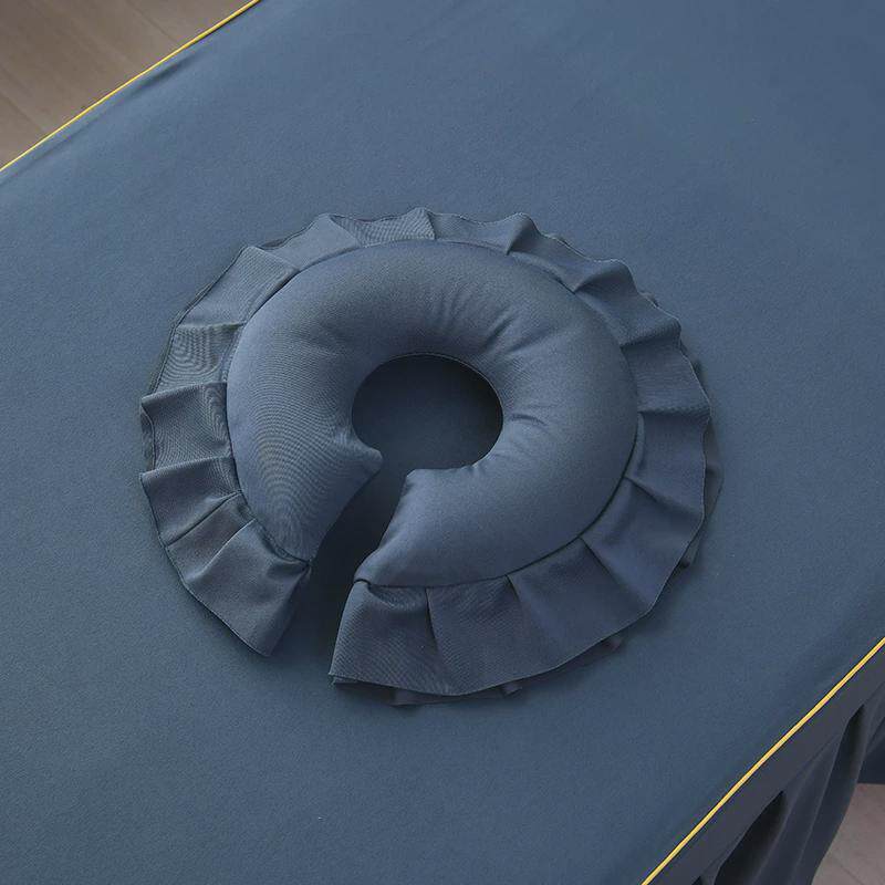 按摩床洞脸垫美容院趴枕美容床乳胶枕头推拿u型枕枕脚美容枕u