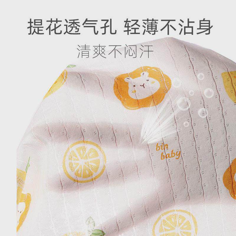 宝宝短袖男薄款透气连体衣婴儿纯棉哈衣爬服夏新生儿衣服0到3个月
