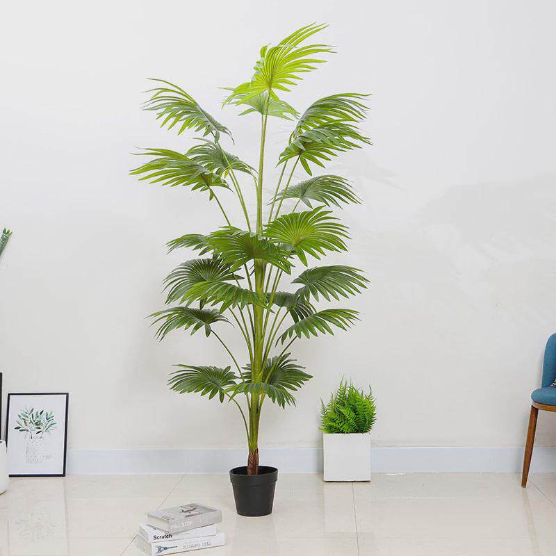 蒲葵绿植盆栽仿真加州室内扇葵唐棕葵大型假树软装造景装饰摆件落