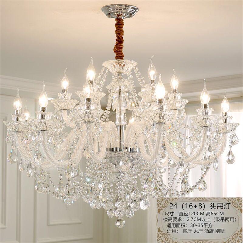 灯具美式客厅灯批发简约大气卧室灯奢华别墅酒店餐厅轻奢水晶吊灯