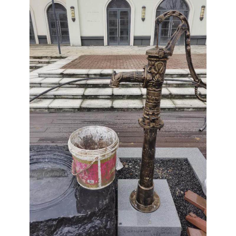 压水井铸铁老式井头压水机压水泵手动摇水泵手动抽水泵