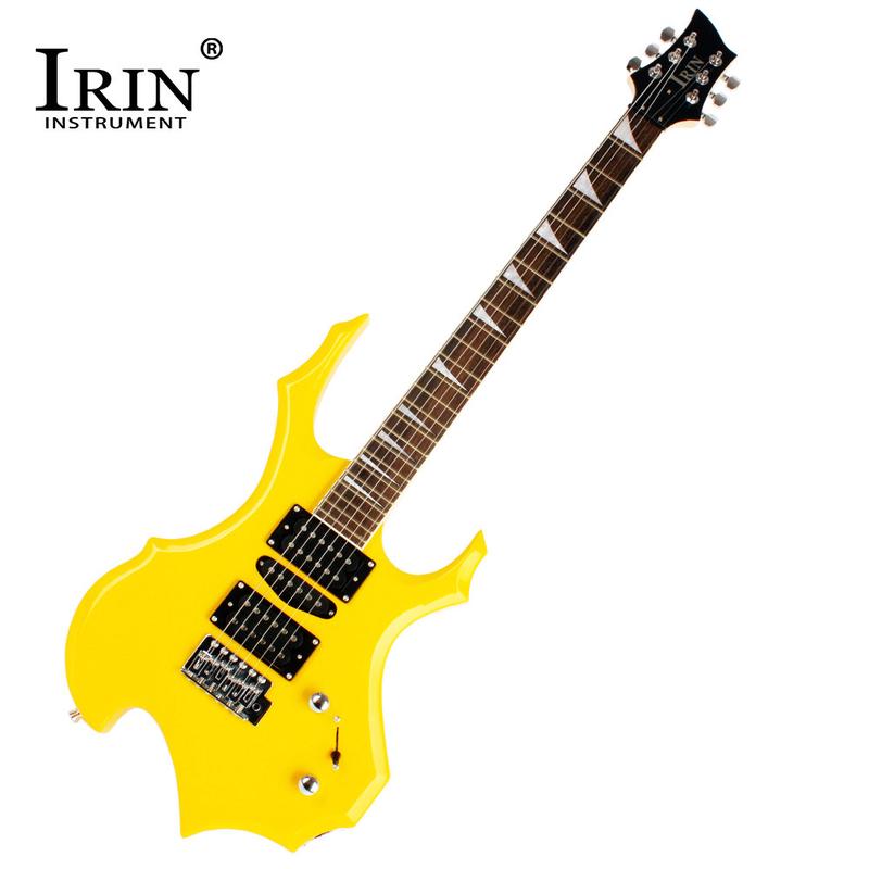 irin电吉他异性火焰成人系列套装24品学生电吉他演奏弹拨乐器吉他