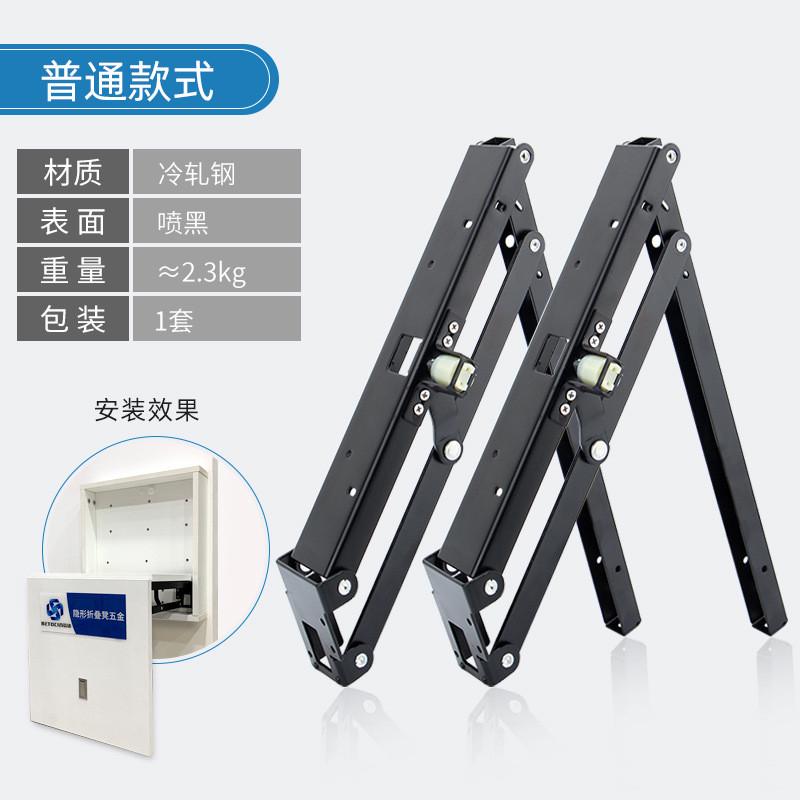 隐藏式折叠凳玄关双向缓冲阻尼五金换鞋凳不锈钢折叠凳五金配件