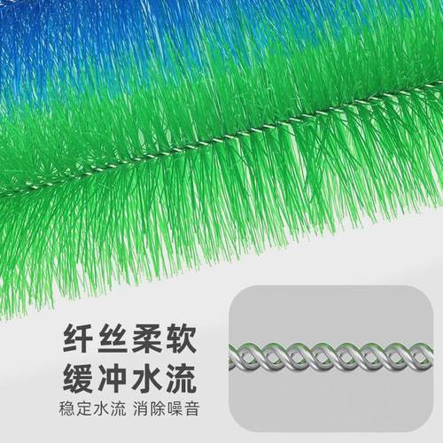 鱼池过滤毛刷滤材锦鲤鱼池过滤刷毛刷过滤304不锈钢毛刷养殖毛刷