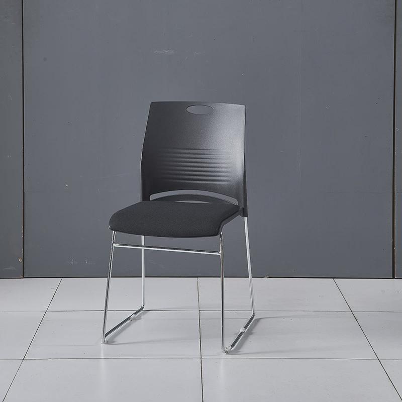 实心钢筋办公椅简约会议凳子会议室会议椅弓形会议椅子堆叠靠背椅