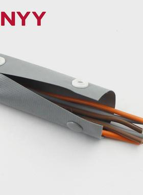 pc系列灰色扣式结束带pvc按扣套管电线保护套电线卷式塑料包线布