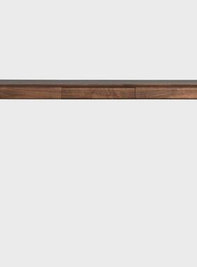 北欧黑胡桃木实木玄关桌轻奢新中式条案玄关台简约入户供桌窄桌