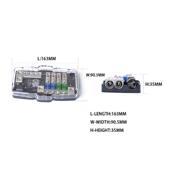 配件船舶多功能保险丝盒四路二进四出带led指示灯船用房车用