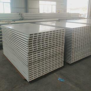 玻镁送货中空玻镁彩钢板隔墙板玻镁防火阻燃板车间净化包夹芯板