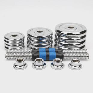 电镀哑铃10kg15公斤20公斤3040公斤纯铁可调节家用男女健身器材