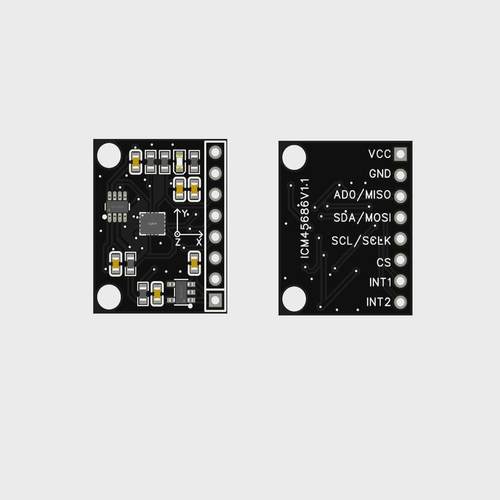 六轴IMU ICM45686模块 高性能6DOF,支持SPI IIC 性能优于ICM42688