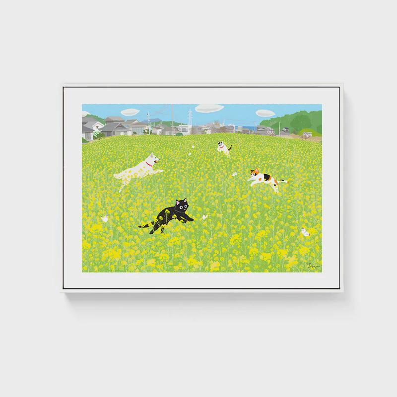 95n电表箱装饰画ins小清新免打孔遮挡猫咪电闸盒挂画简约多媒体