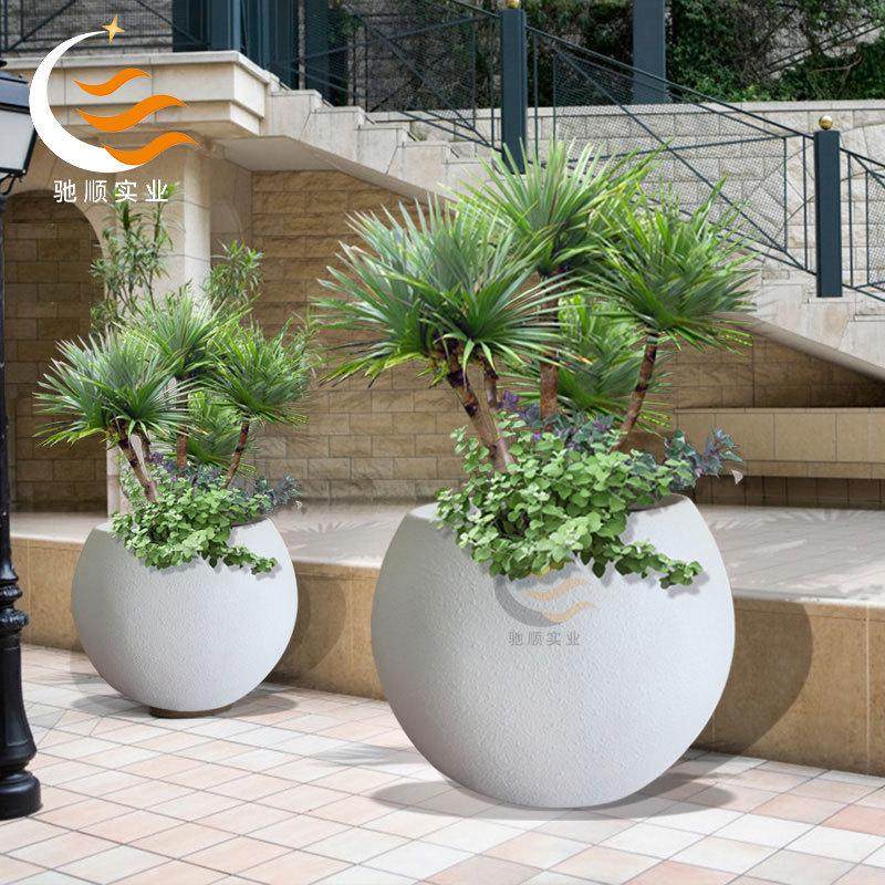玻璃钢圆形花盆户外景观创意异形种植池仿石材花箱树池斜口花箱,鲜花速递/花卉仿真/绿植园艺,花盆,淘宝优惠券,粉丝福利购,淘宝优惠卷