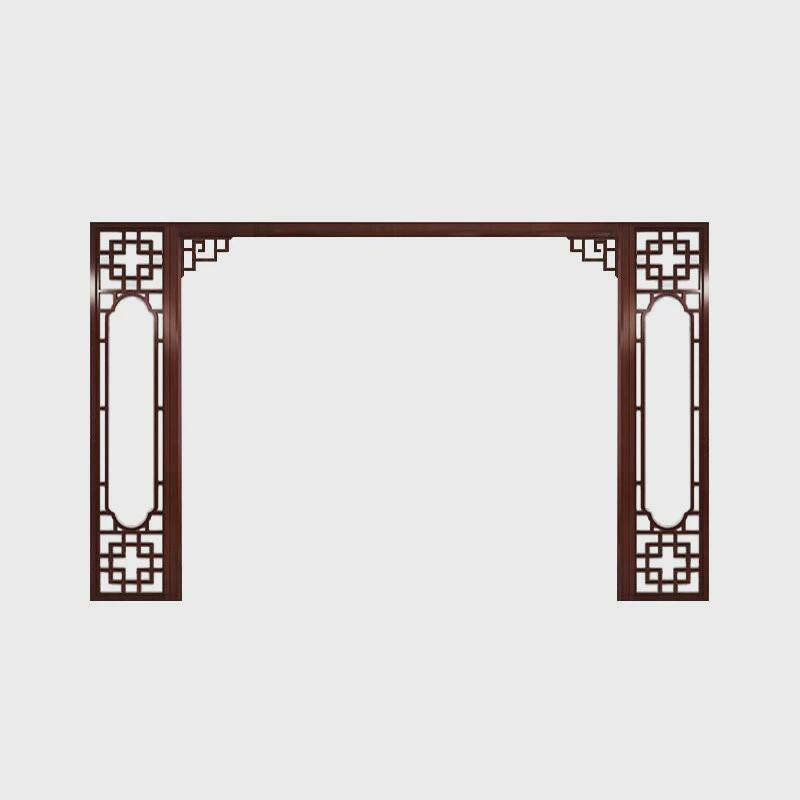 定制东阳木雕实木花格镂空中式隔断花格仿古门窗装饰电视定做背景