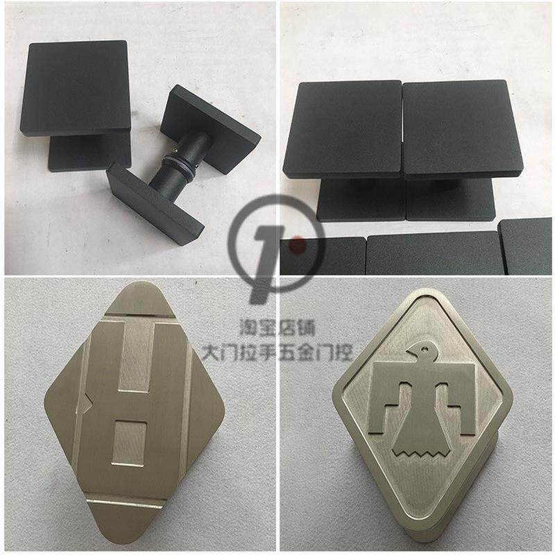 光面半圆形玻璃门把手简约可订logo大门拉手木门现代新品中式拉丝